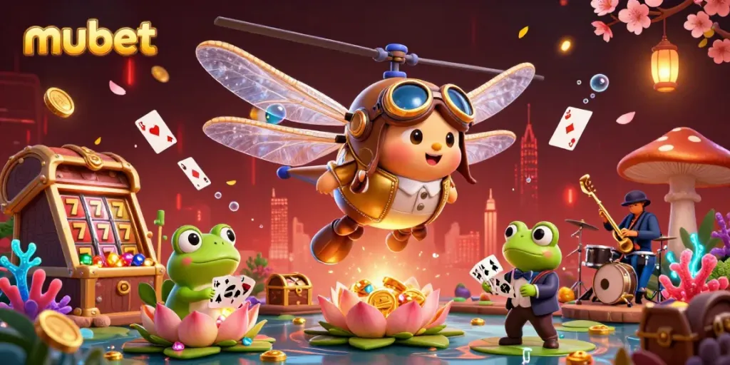 Engage in thrilling gameplay at the mubet lily pad casino with vibrant characters and stunning visuals.