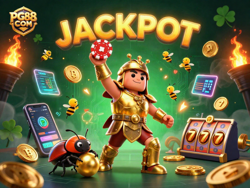 Engage with the thrilling world of PG88 COM featuring playful characters and digital casino elements.