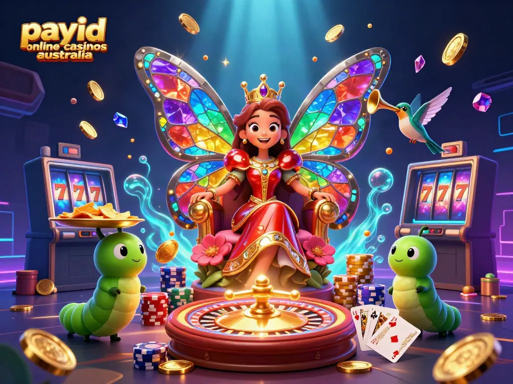 Experience thrilling gameplay at payid online casinos australia with vibrant casino elements and characters.