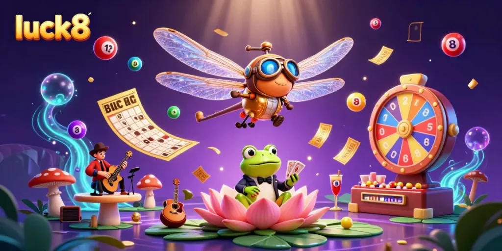 Experience thrilling wins at luck8, where a dragonfly pilot and frog dealer bring casino excitement to life.