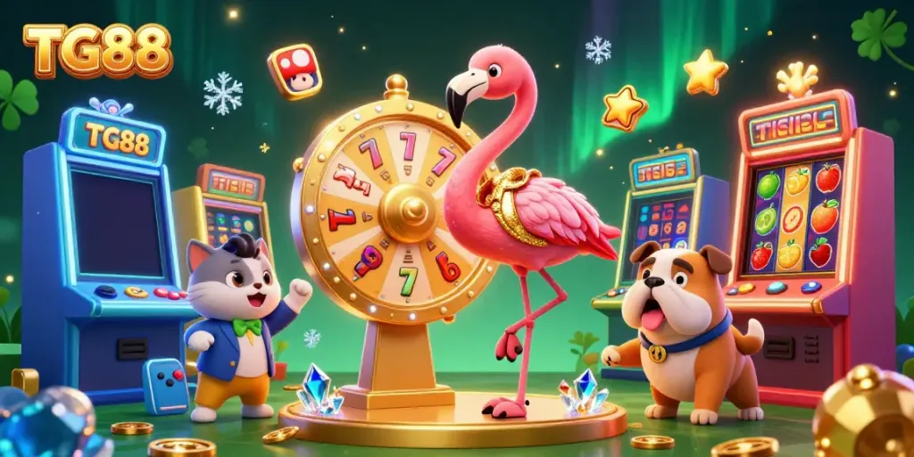 Spin the TG88 prize wheel and win exciting jackpots while enjoying vibrant casino-themed competition.